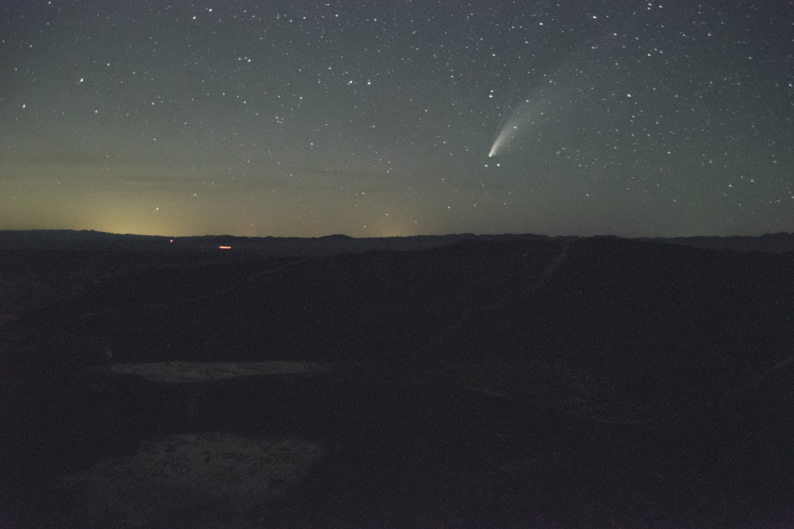 Amboy crater and neowise